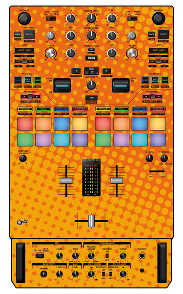 Pioneer DJ DJM S7 Skin Gradienter Orange